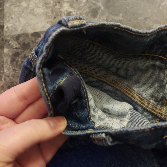 Cat & Jack boys relaxed straight leg jean pant size 12 - Picture 4 of 6